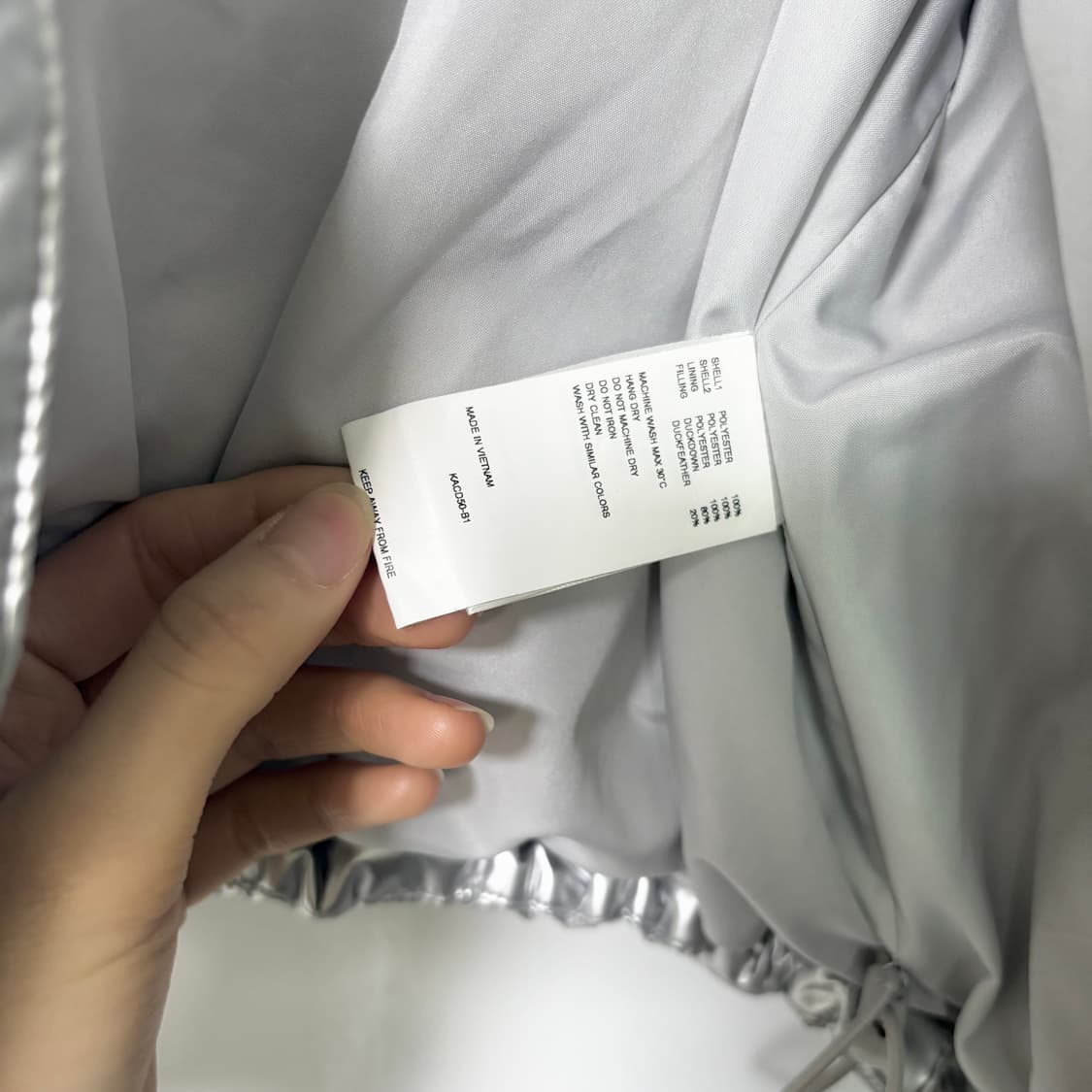 커렌트 패딩 실버 상품이미지7