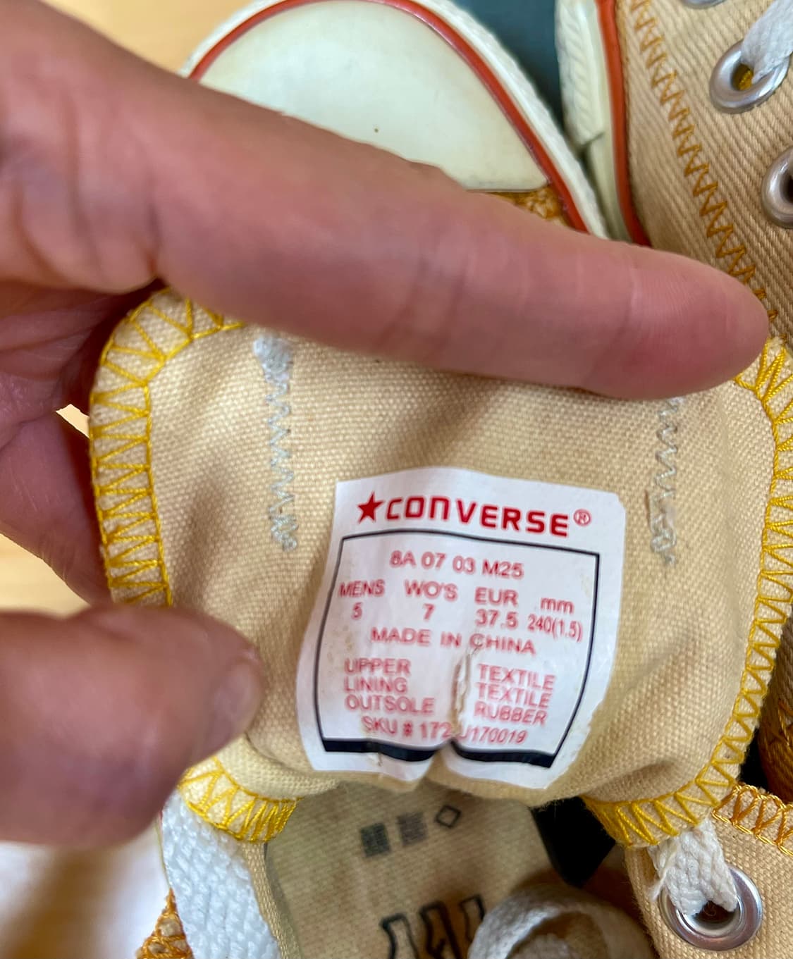 컨버스 Converse 척테일러 올스타 투톤 머스타드/ 240mm 상품이미지4