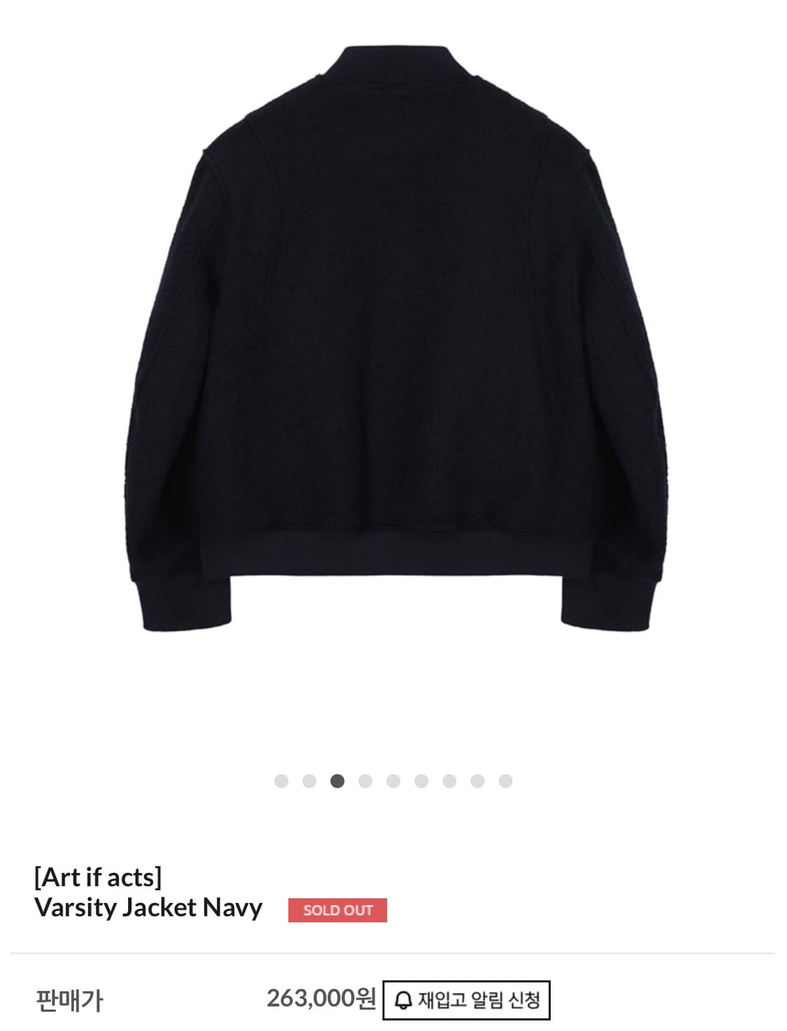 Varsity Jacket Navy 상품이미지3