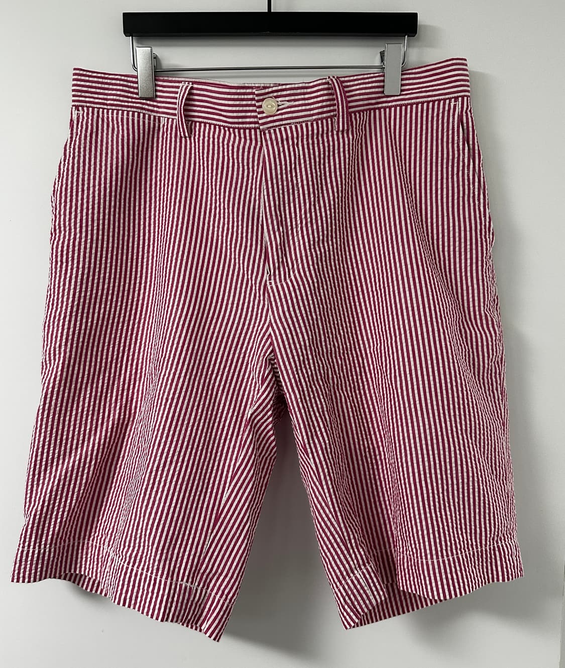 폴로 랄프로렌 남성 스트라이프 핑크 하프 팬츠 상품이미지1