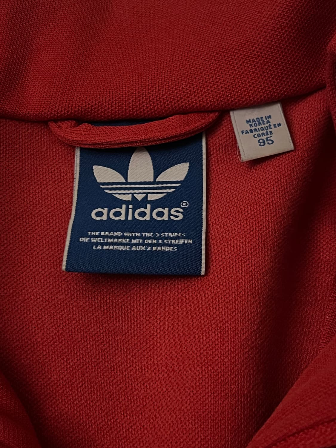 아디다스 져지 M 사이즈 빨간색 상품이미지2