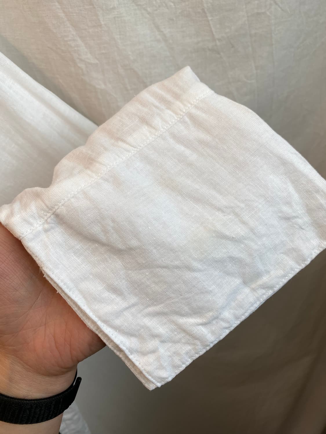 GU 린넨혼방 7부 셔츠(M) 상품이미지4