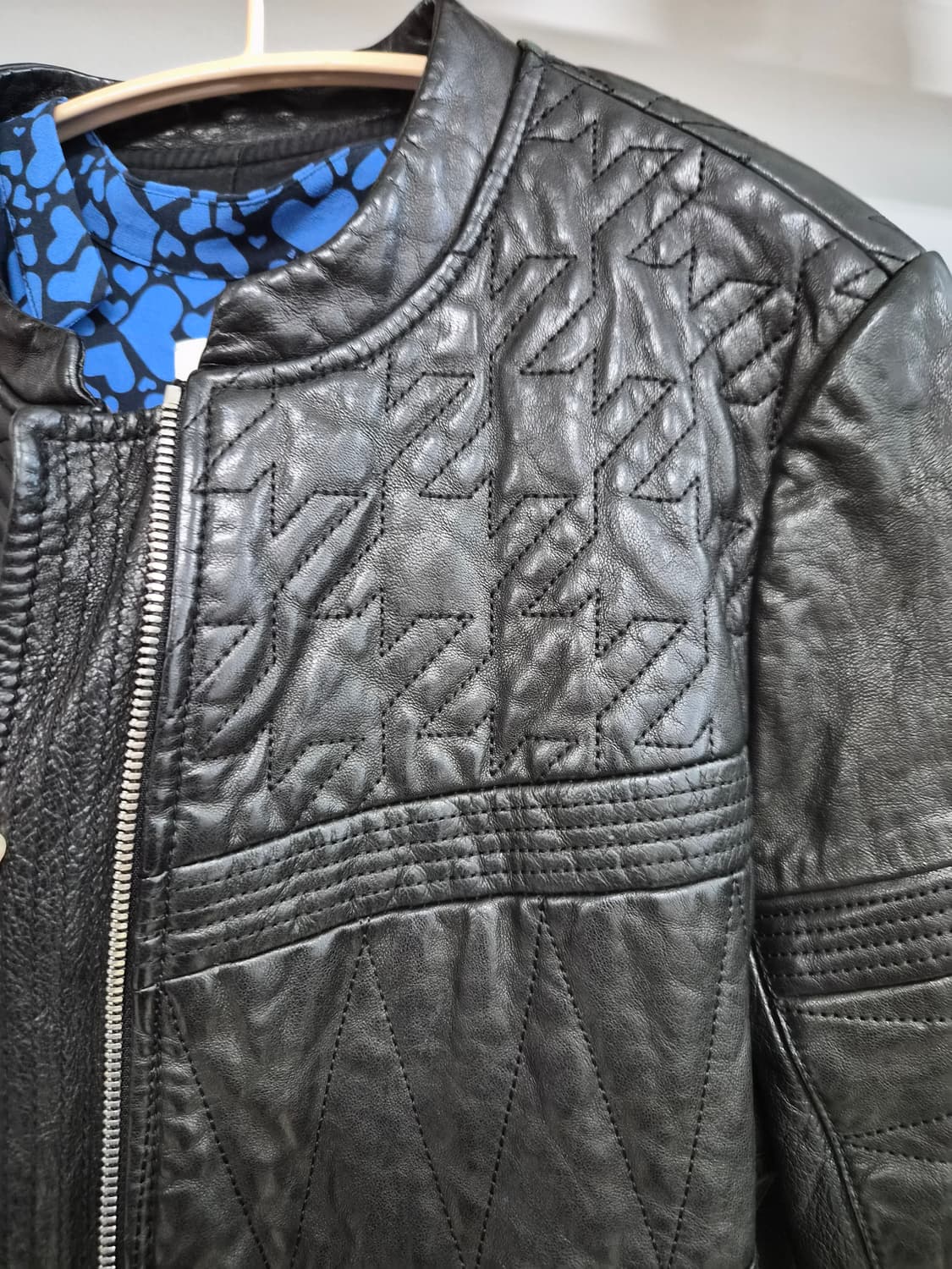 마쥬 양가죽 집업 블루종 상품이미지5