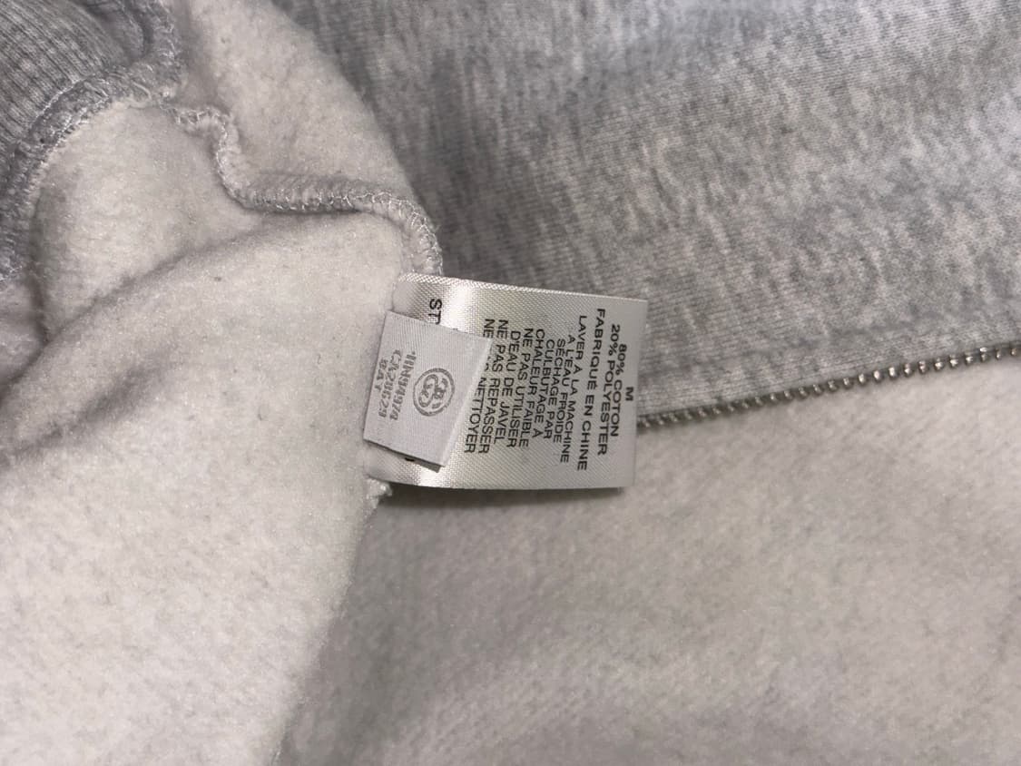 스투시 월드투어 후드집업 그레이 m 상품이미지5