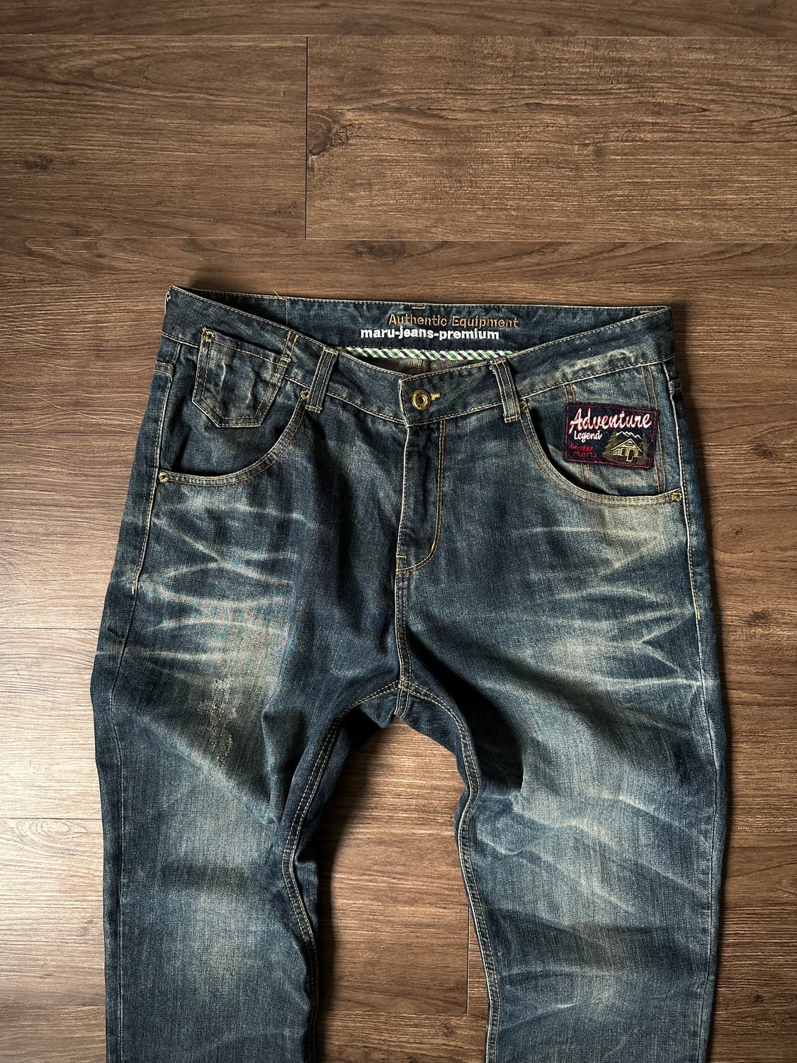 Maru Premium 러스티 워시드 슬림 루즈 진 상품이미지9