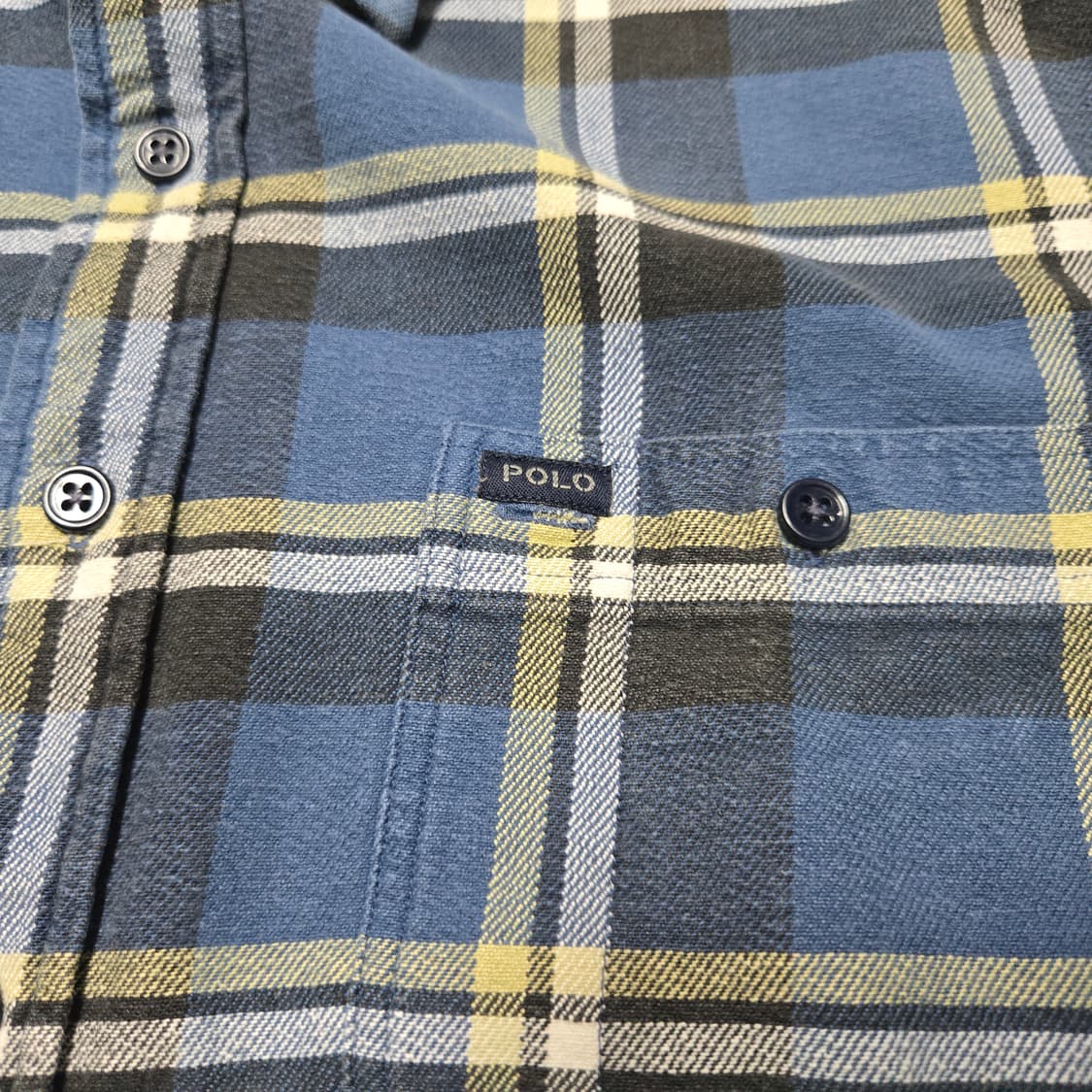 M 폴로랄프로렌 헤비웨이트 카우보이 워크셔츠 플란넬 체크 셔츠 상품이미지2