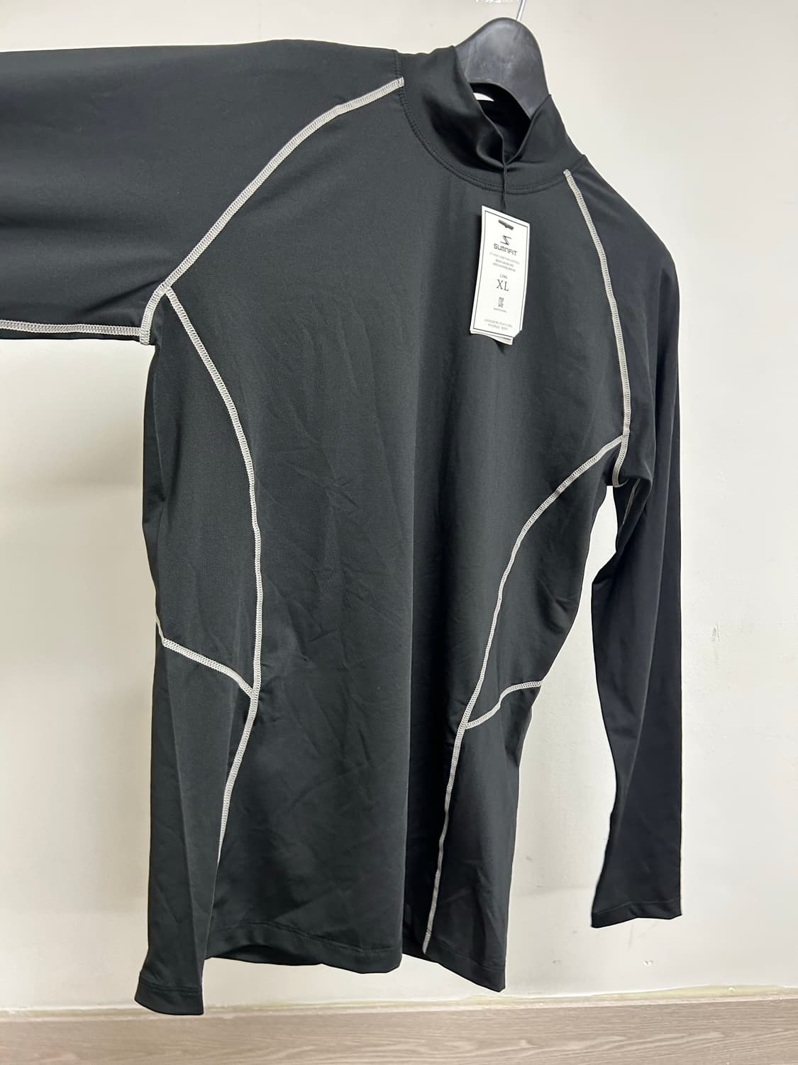 SUITFIT 기능성 쿨론티셔츠 블랙 XL 상품이미지3