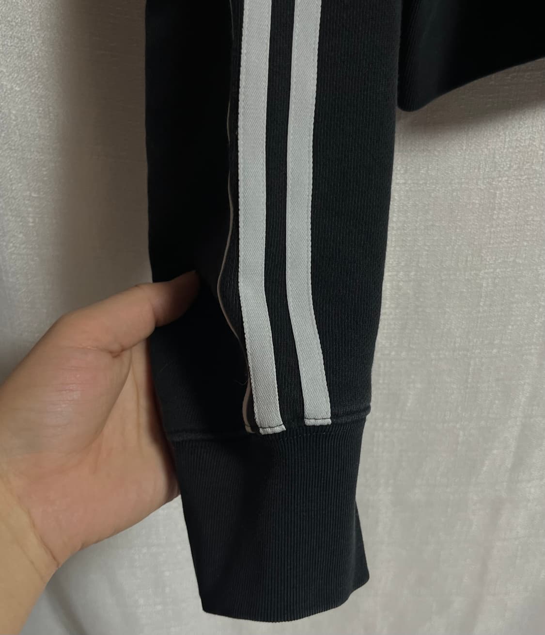 아디다스 크롭 삼선 후드티셔츠 후드티 S 상품이미지3