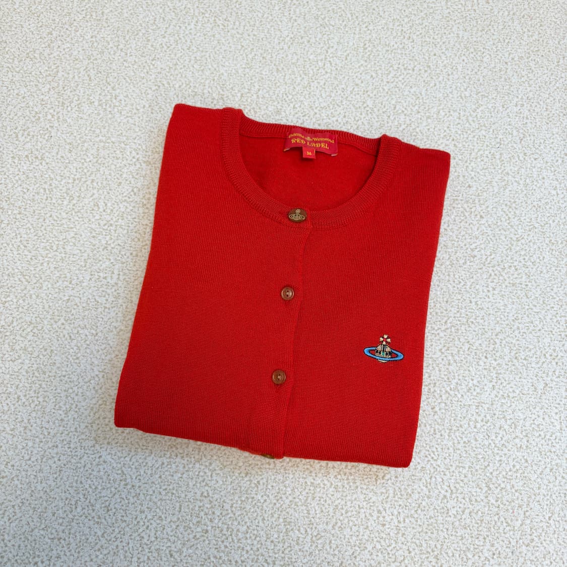 비비안웨스트우드 레드라벨 울 가디건 레드 상품이미지2