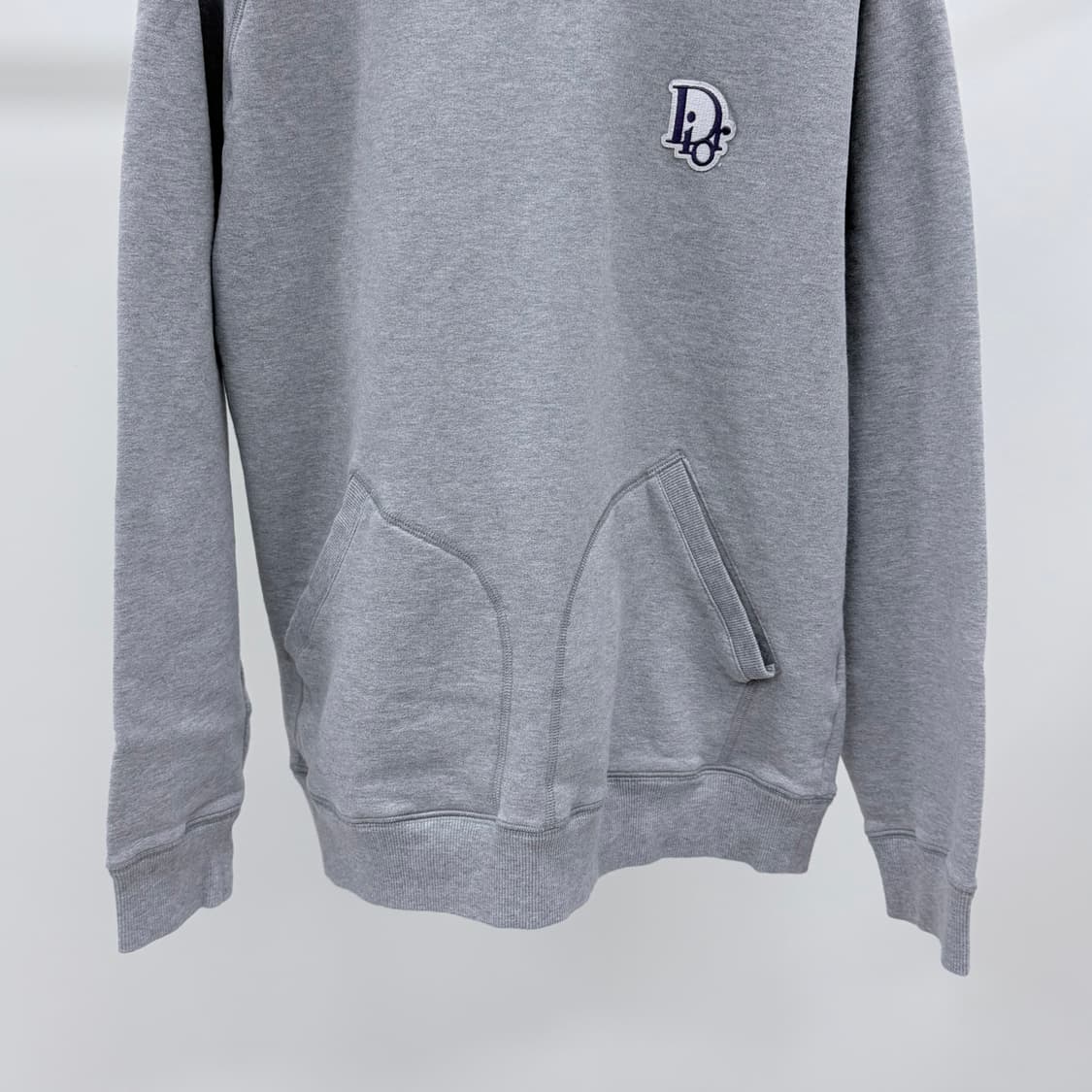 [S+급/2XL] 디올 오블리크 스웻셔츠 믹스 후드티 그레이 상품이미지4