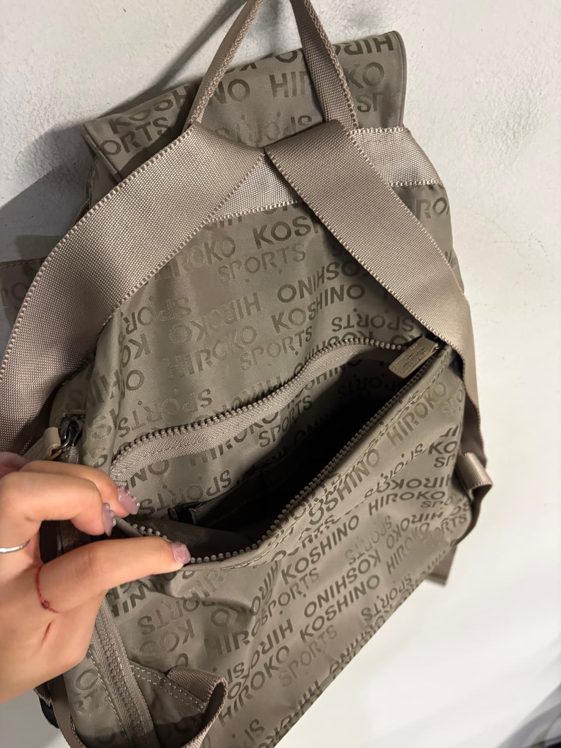 HIROKO KOSHINO SPORTS logo nylon backpac 상품이미지10