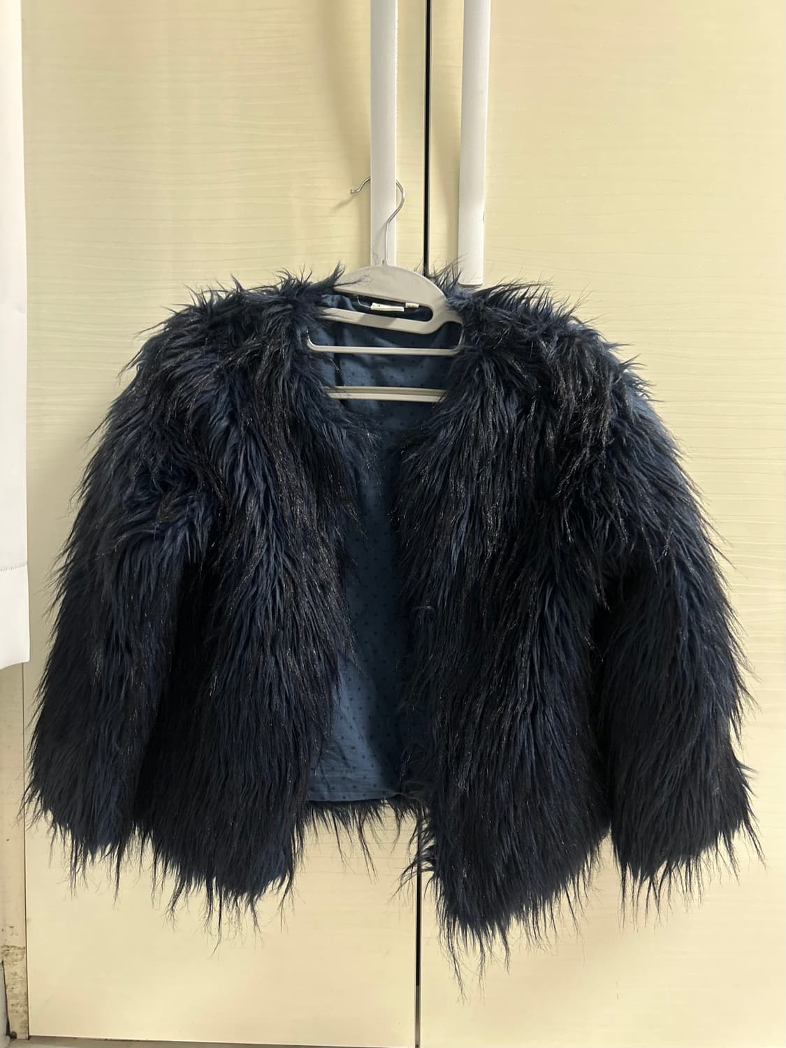 블루블랙 퍼자켓 상품이미지2