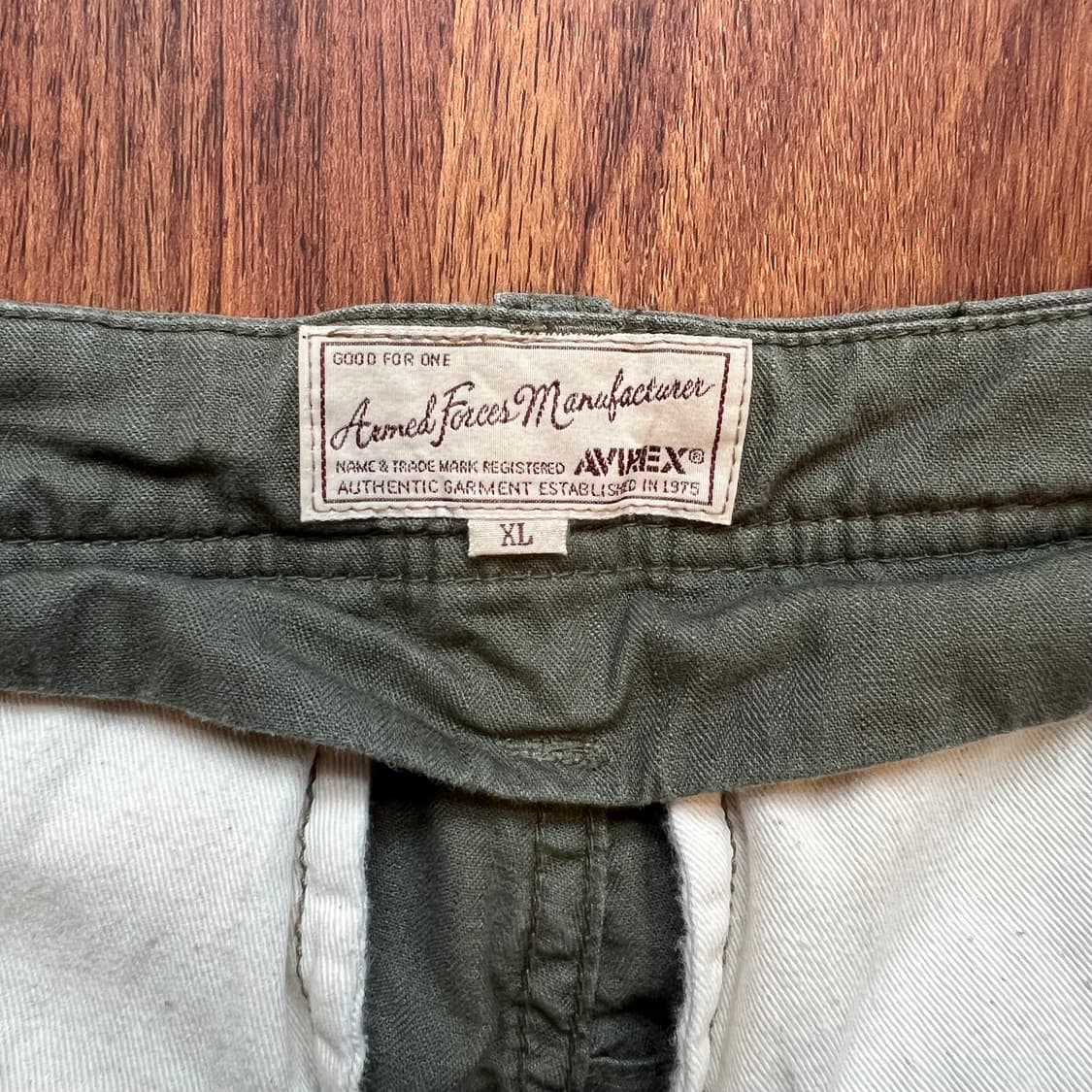 [XL]아비렉스 밀리터리 카키 워크 카고 팬츠  상품이미지5