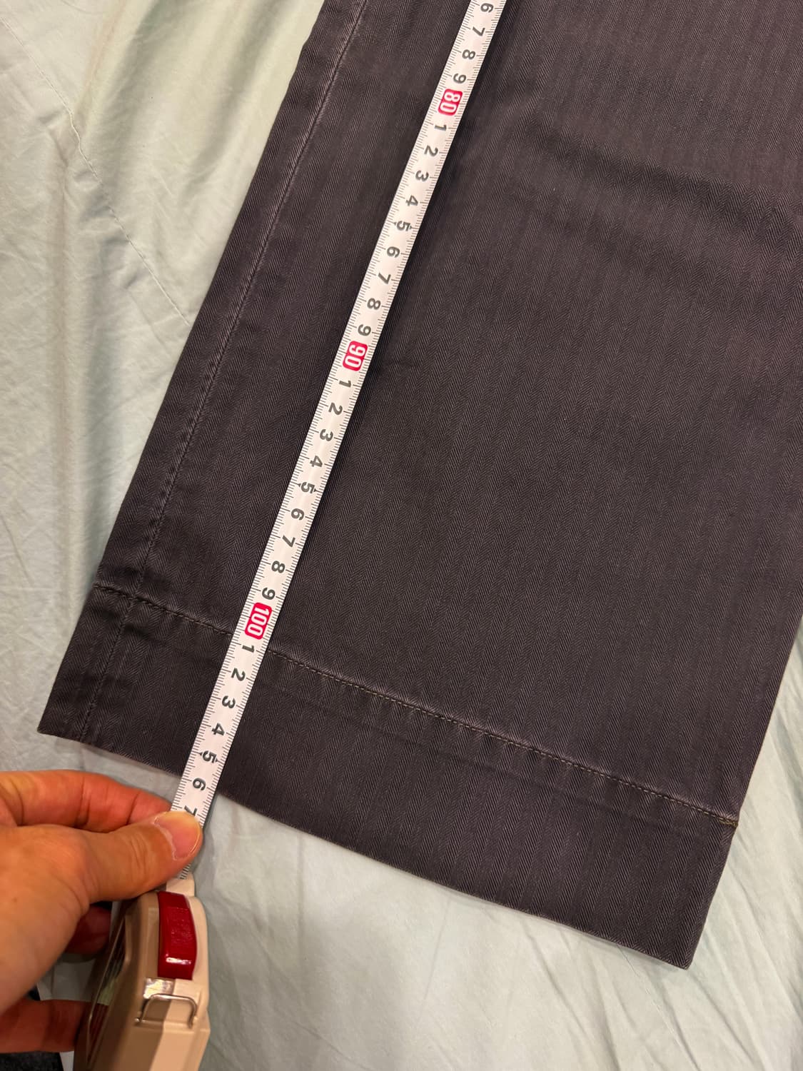 RRL 가먼트 다이 해링본 트윌 필드 팬츠 블랙 32x32 상품이미지5