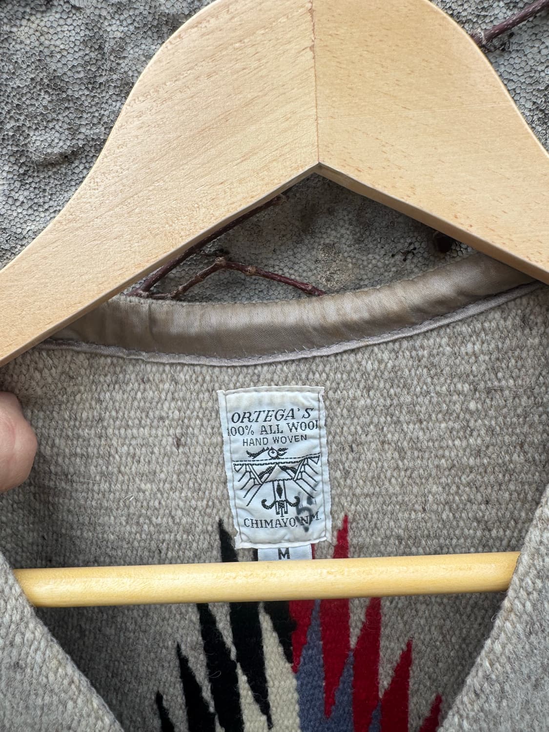 오르테가 핸드 우븐 울 웨스턴 네이티브 치마요 베스트 조끼 상품이미지6