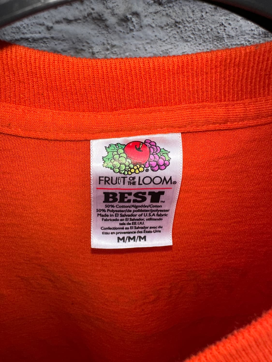 Fruit of the loom 하퍼 오렌지 반팔티셔츠(m) 상품이미지5