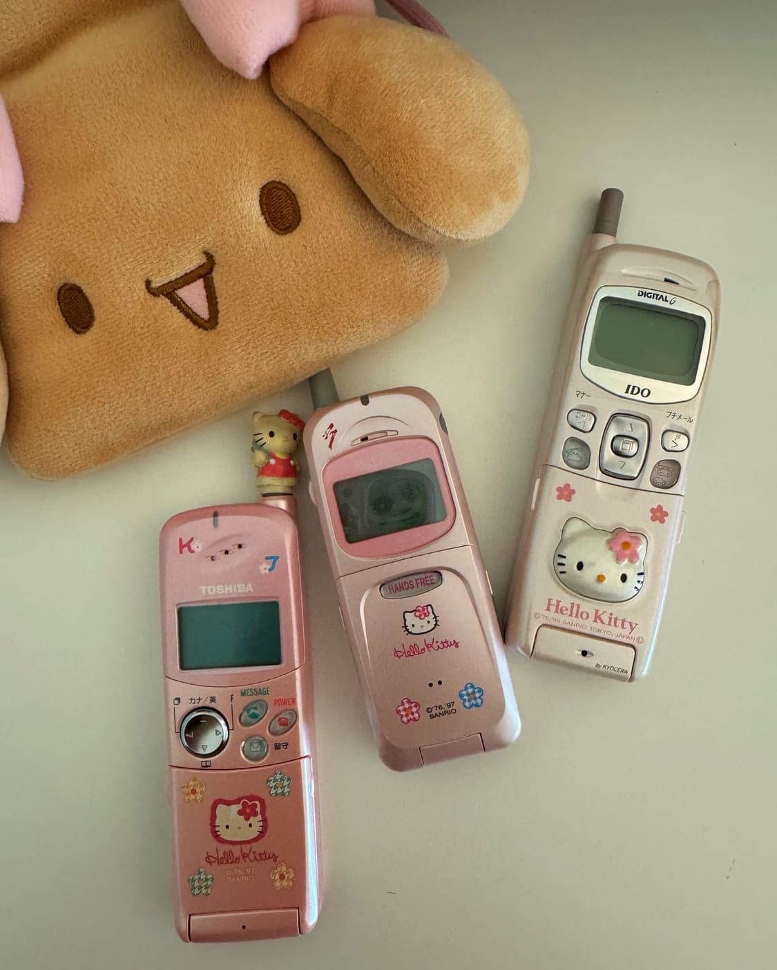 (3개 일괄) 고전 키티 갸루 목업폰 핸드폰 키티폰 일본 목업폰 상품이미지1