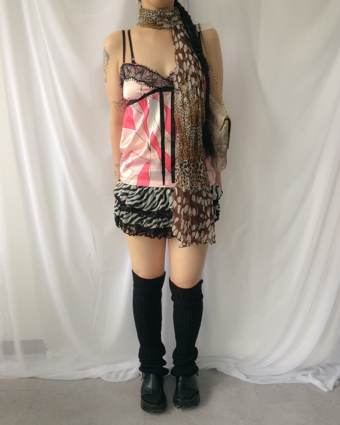 animal pattern scarf 상품이미지7