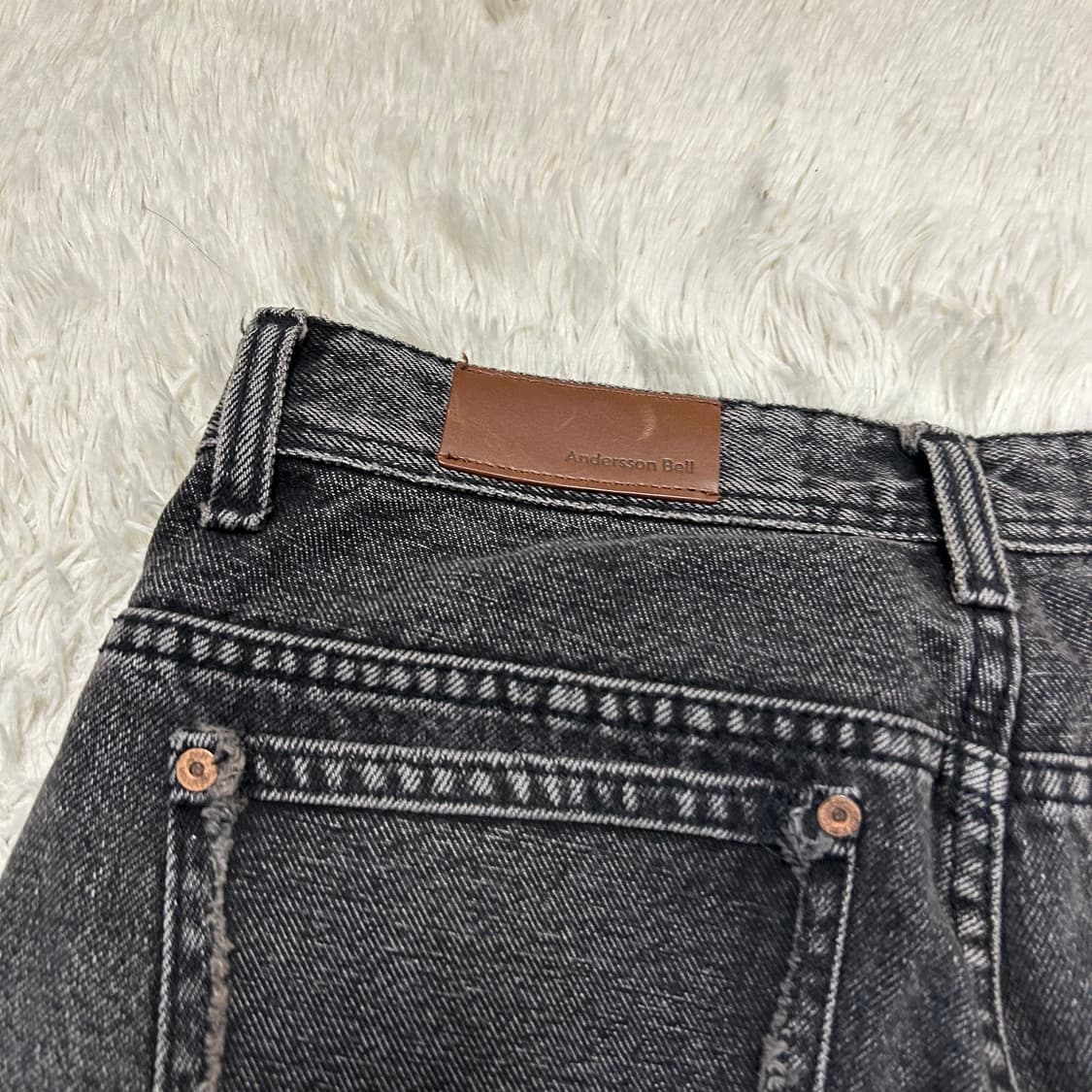 앤더슨벨 더블니 카펜터 흑청팬츠 상품이미지4