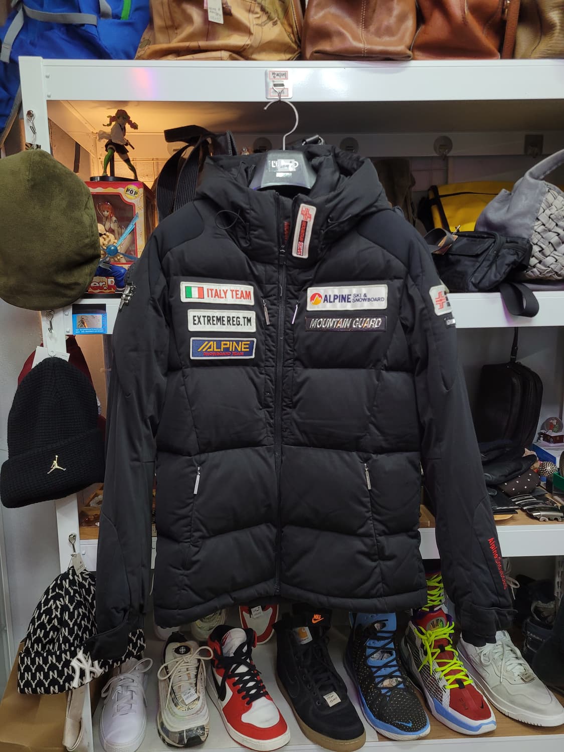 ALPINE 알파인 스키 스노우보드 패딩 블랙 상품이미지1