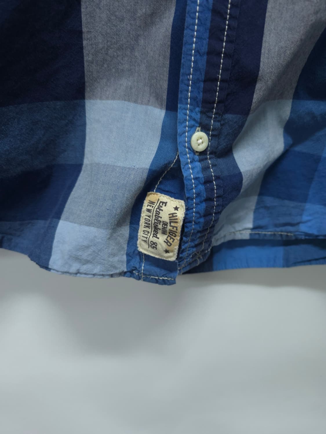 힐피거데님 면100 블루 체크셔츠 ( 남성 95 ) 상품이미지5