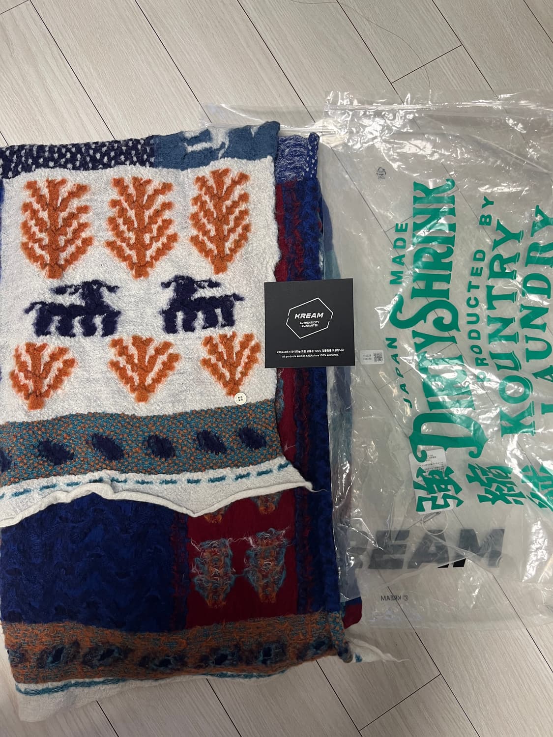 캐피탈 풀 렝스 무라가베 머플러 터콰이즈 상품이미지2