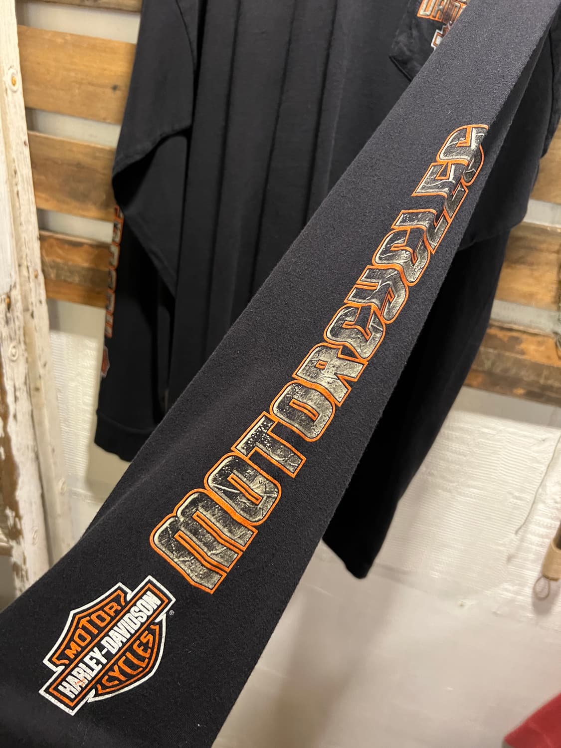 [2XL]00's 할리 데이비슨 USA Made 알래스카 롱슬리브 티셔츠 상품이미지6