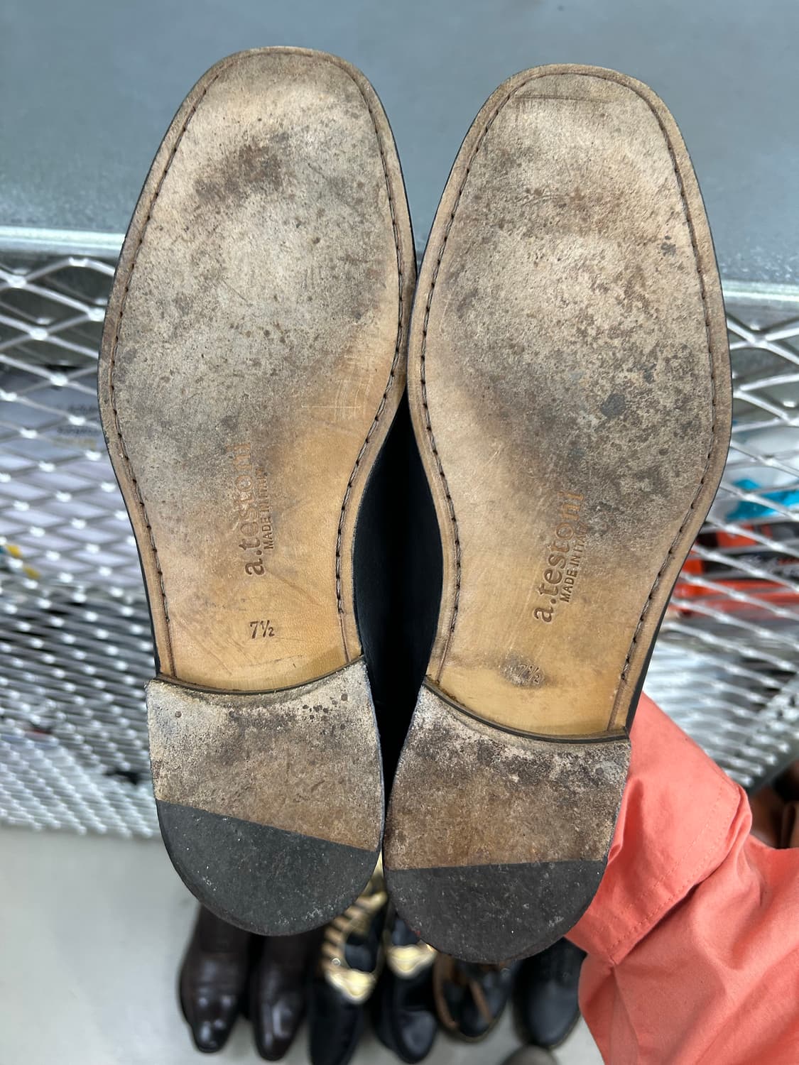 아테스토니 블랙 레더 로퍼 7.5 상품이미지6