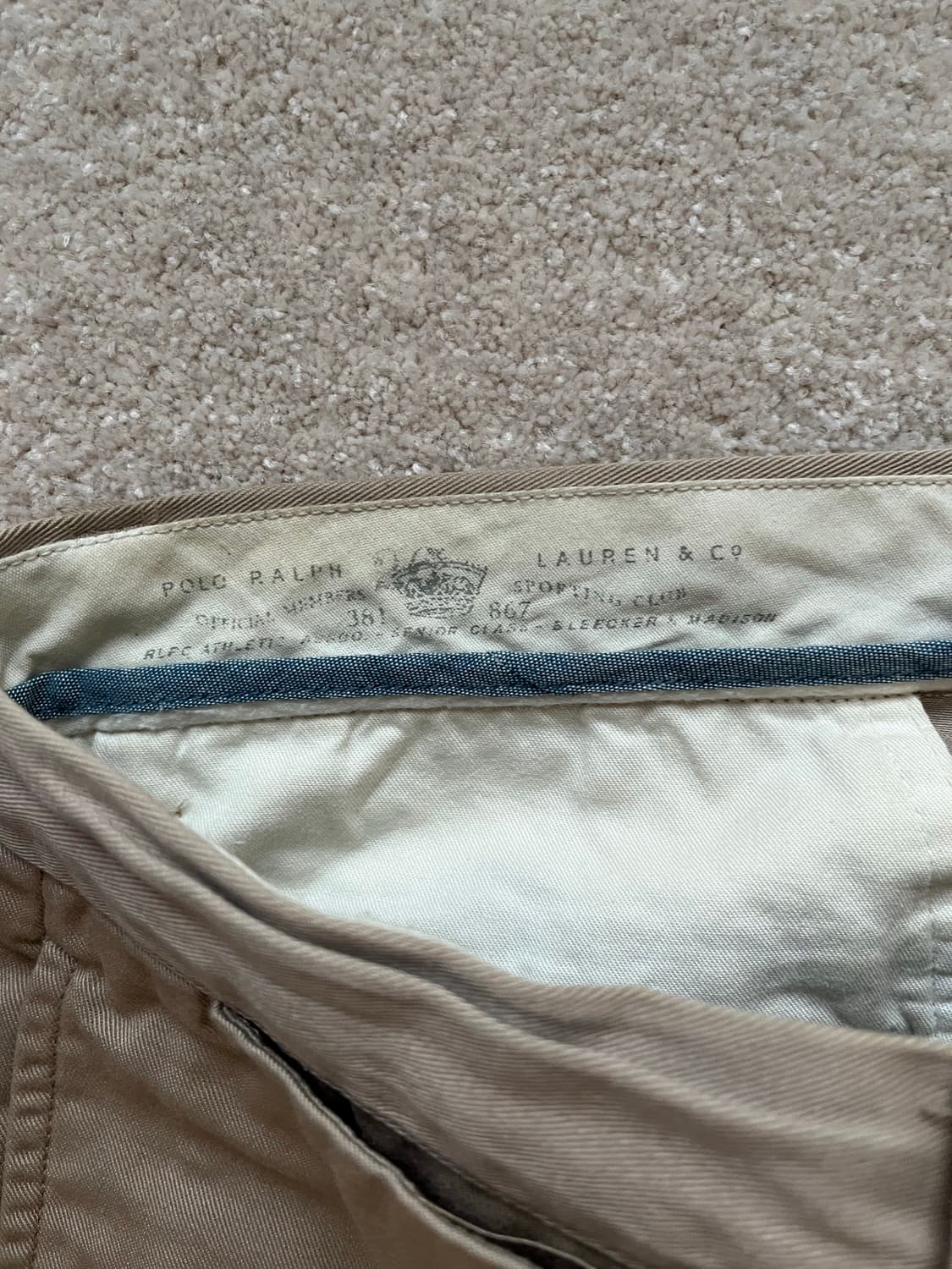 폴로 랄프로렌 베드포드 자수 치노 팬츠 (31-32) 상품이미지5