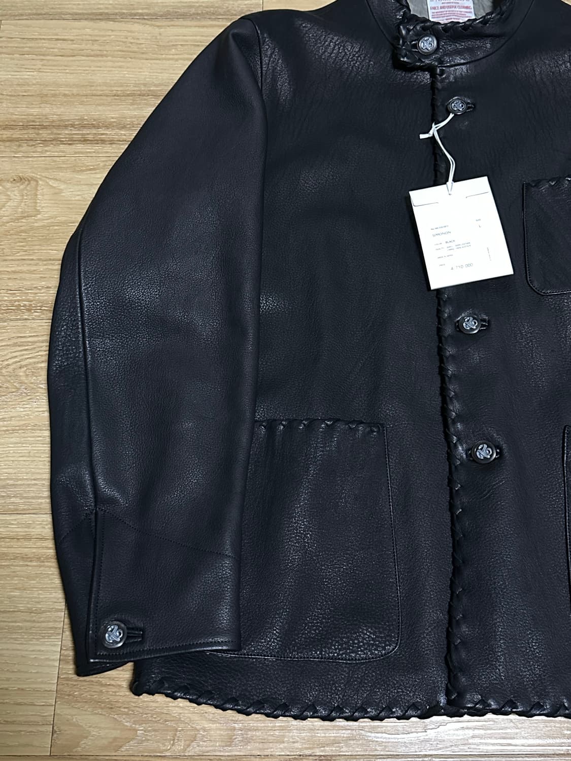 L 새제품 택포320만)25ss NICENESS SIMONON Black 상품이미지5