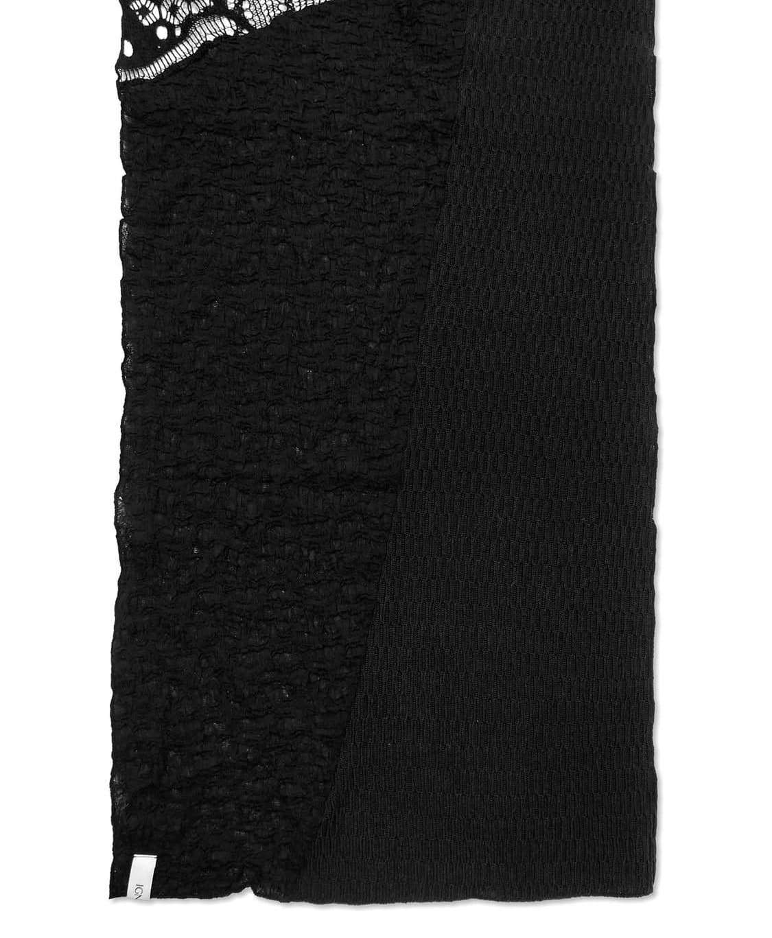 IGNOTA   LEAF SCARF (black) 상품이미지4