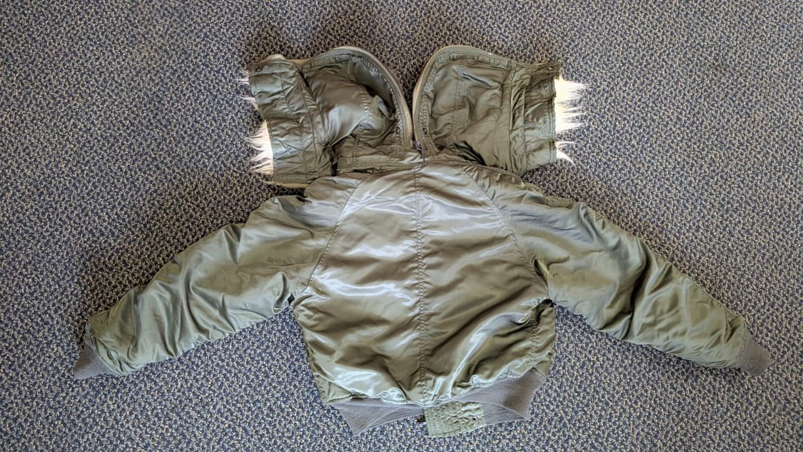 90s 알파 인더스트리 N-2B 플라이트 자켓 상품이미지5