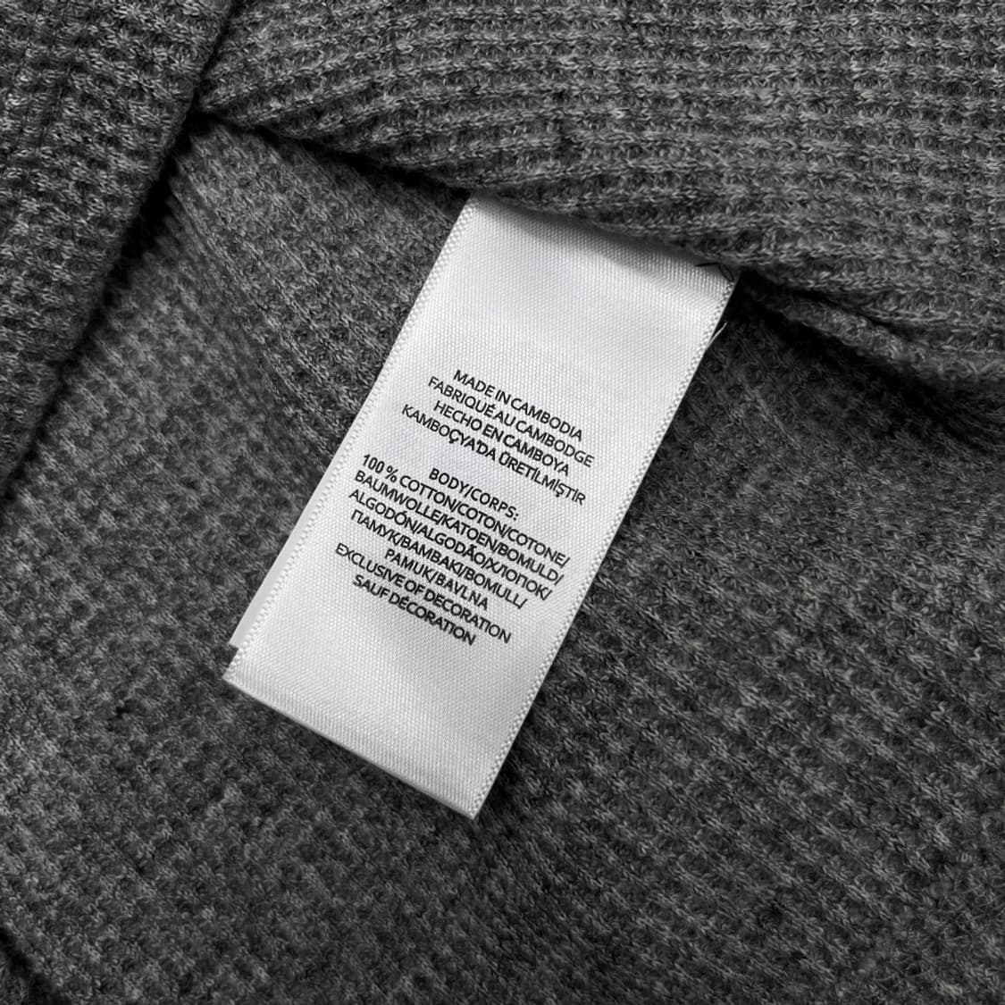 폴로 랄프로렌 차콜포니 그레이 와플 롱슬리브 L 상품이미지5
