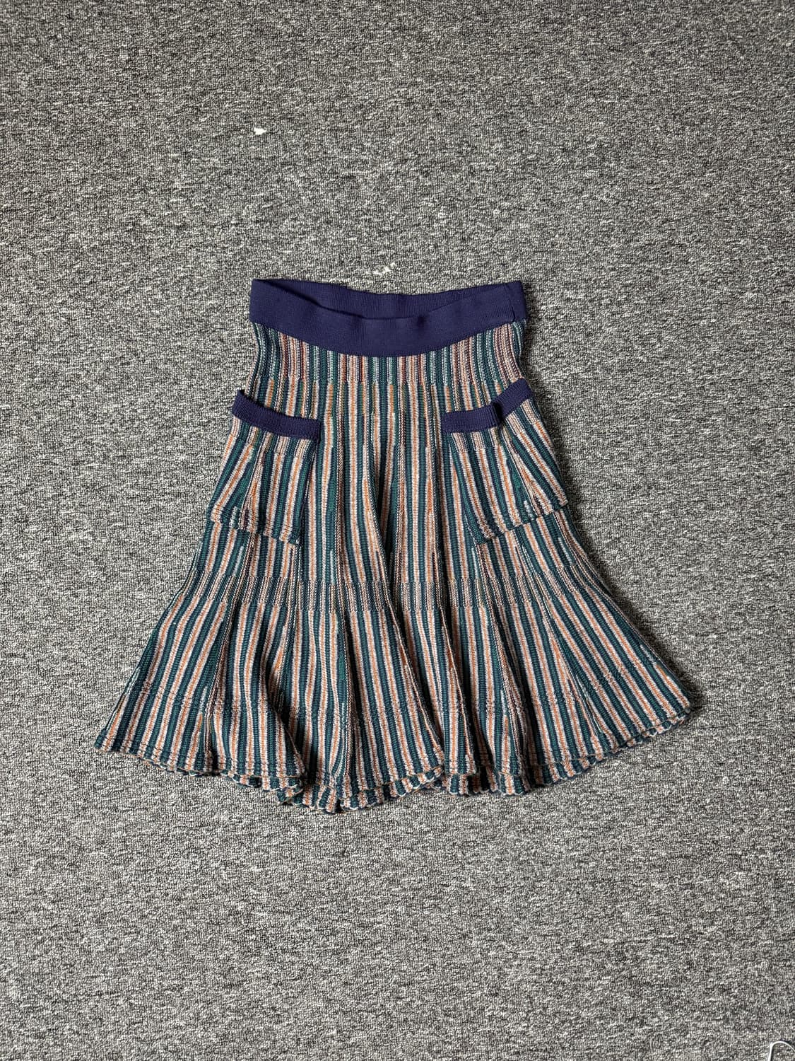 SYSTEM 니트 스트라이프 스커트 상품이미지1