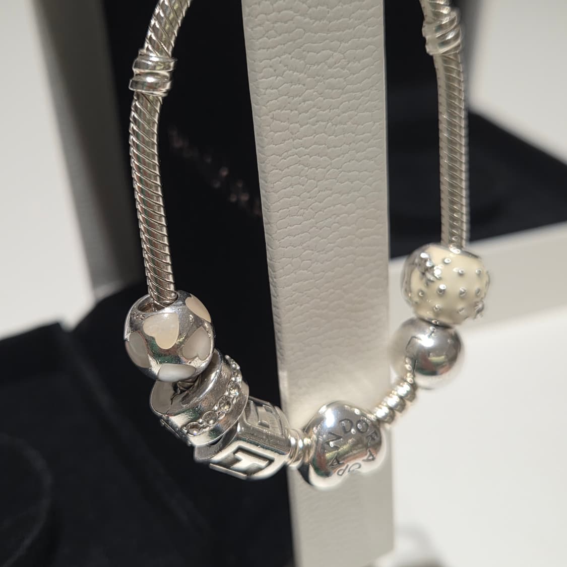 PANDORA 판도라 정품 스네이크 하트클라솝 세트판매 체인팔찌 실버팔찌 상품이미지2