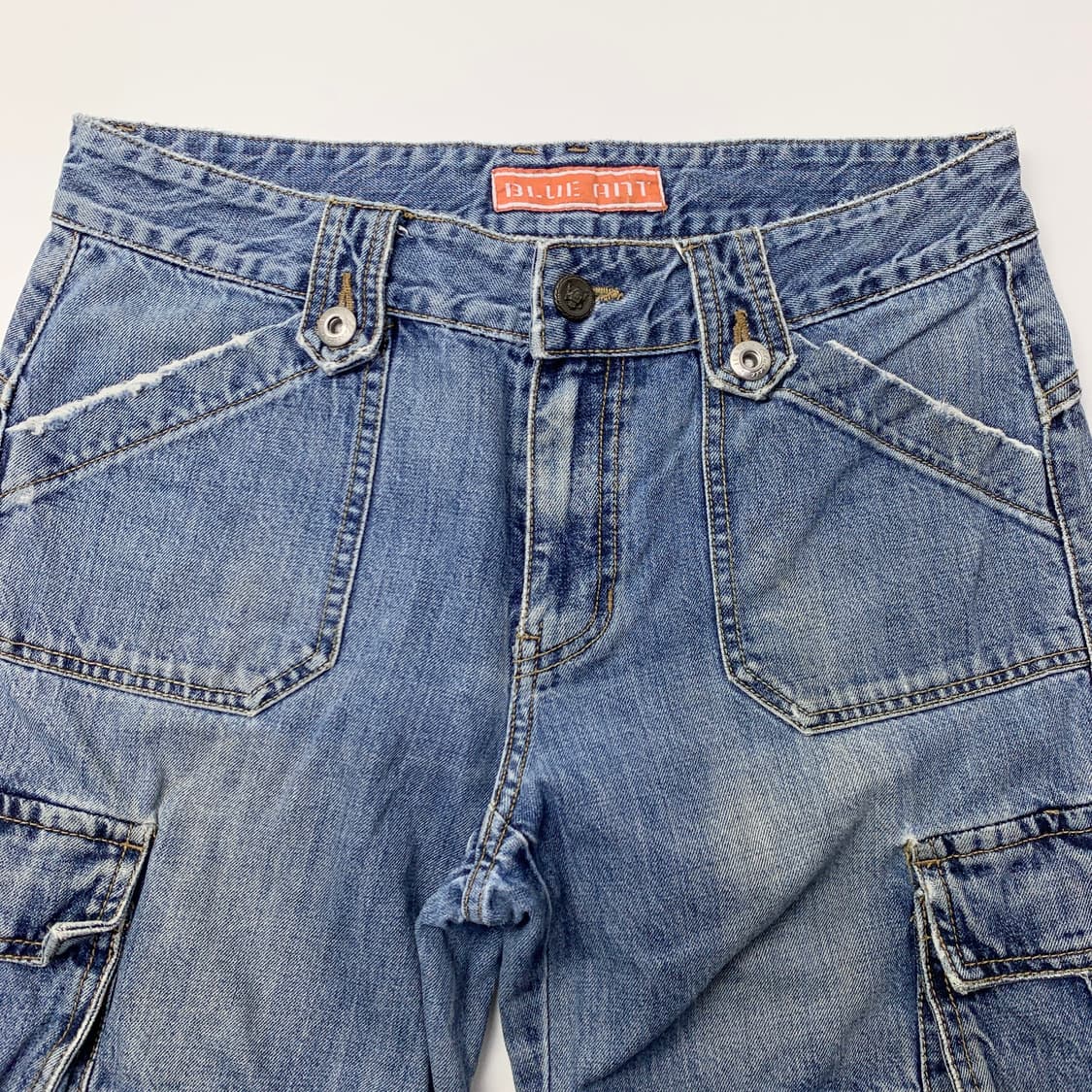 빈티지 워싱 카고 데님 팬츠 상품이미지3