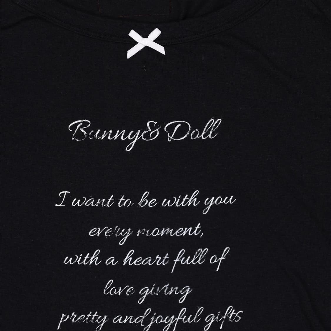 Bunny&doll New See-through T (Black) 상품이미지5