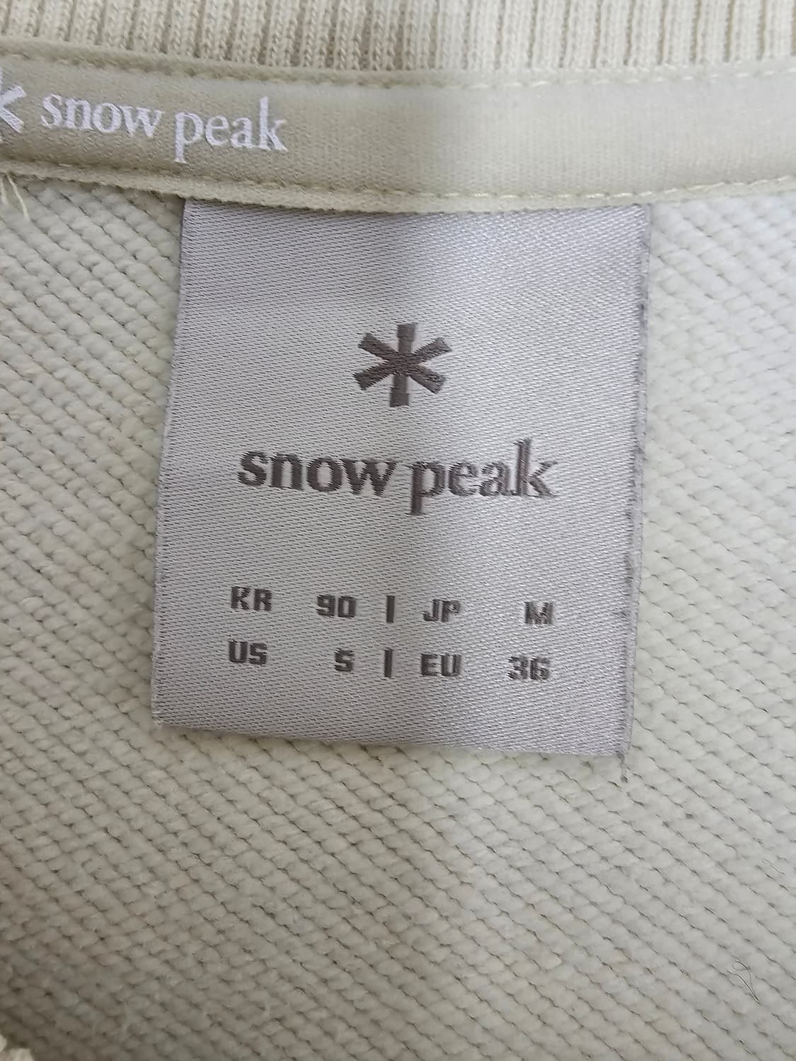 스노우피크 여성 포켓 맨투맨 90 상품이미지3