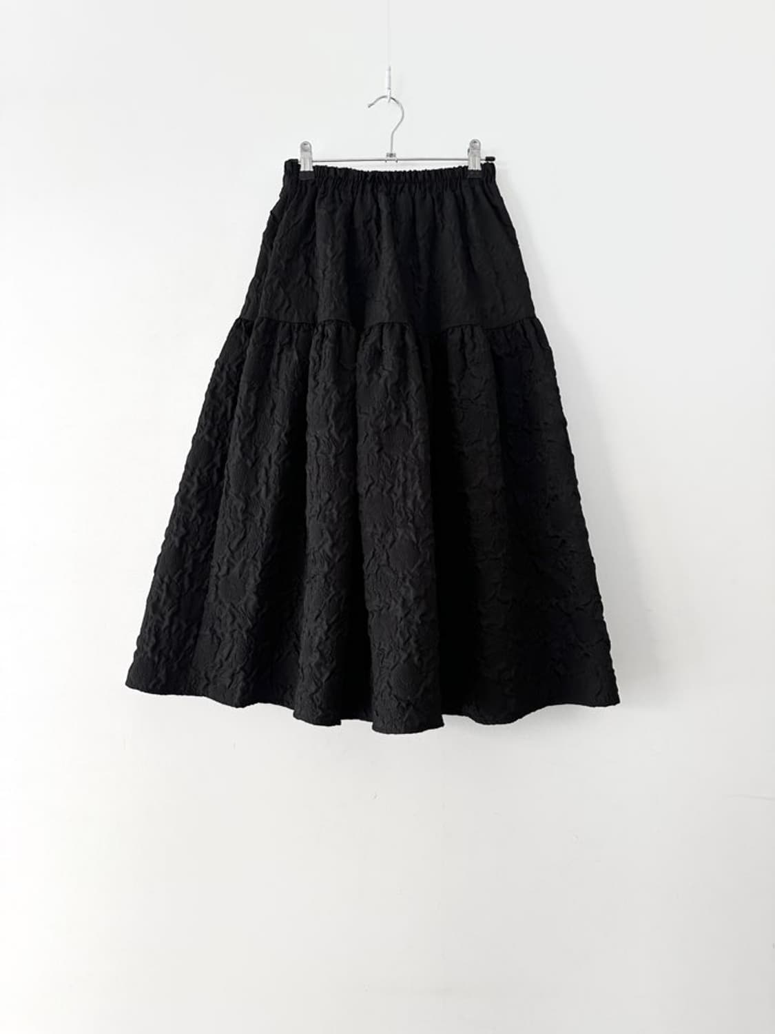 Jacquard boob skirt / black 상품이미지3