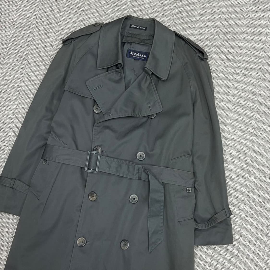 더블버튼 트렌치 벨티드코트 v1263 상품이미지3