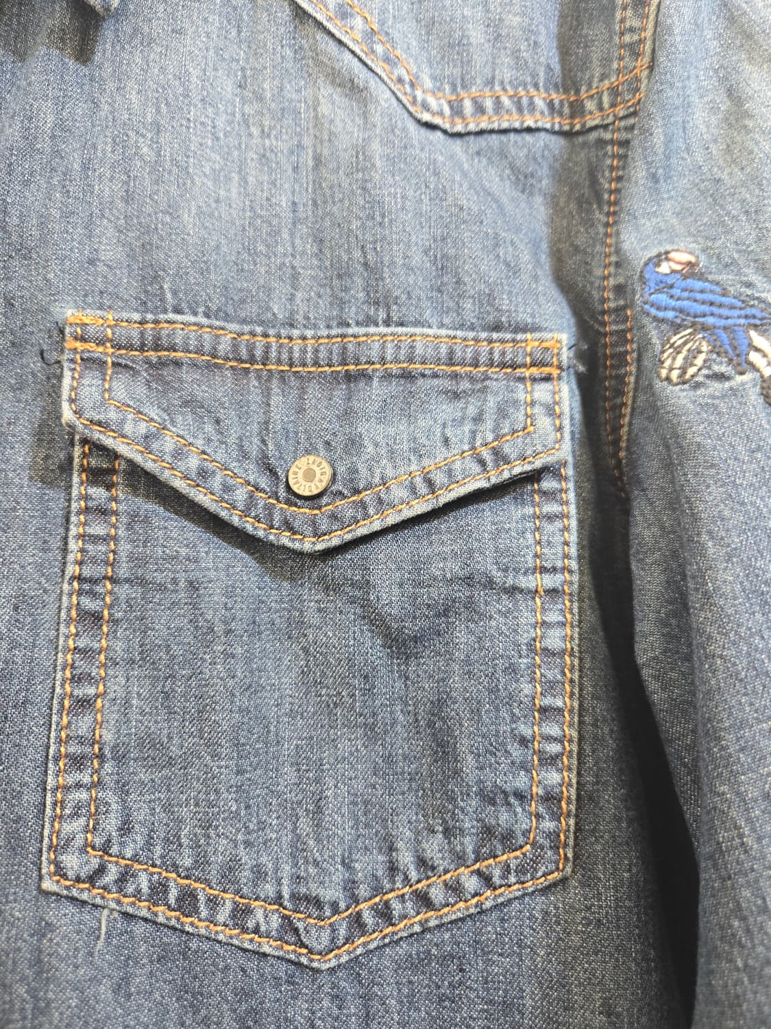 Zadig&Voltaire 데님 셔츠 자수 장식 상품이미지3