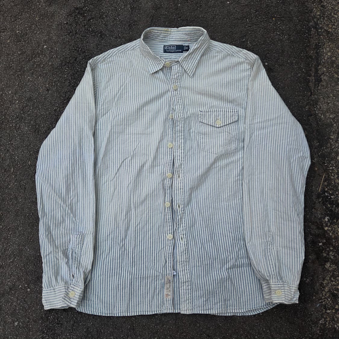 POLO  스트라이프 시어서커 셔츠 상품이미지1