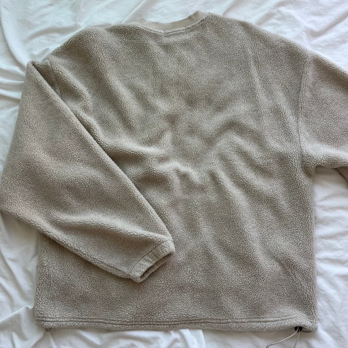 Beslow 베이지 플리스 맨투맨 XL 상품이미지2