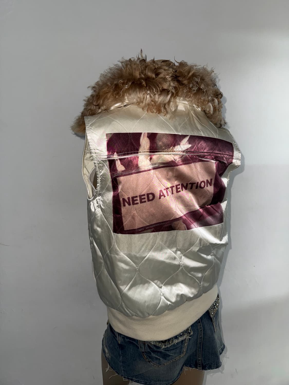 랄프로렌 프린팅 양 퍼카라 패디드 베스트 상품이미지5