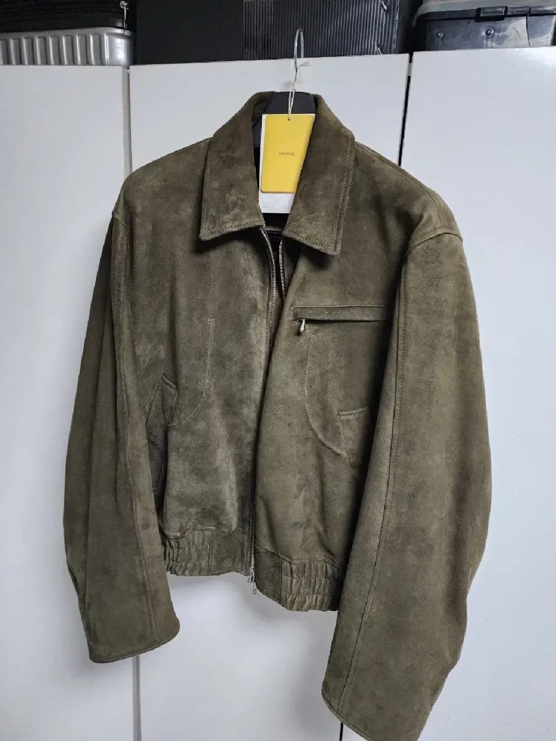 새제품 L) STU 고트 스웨이드 자켓 상품이미지4