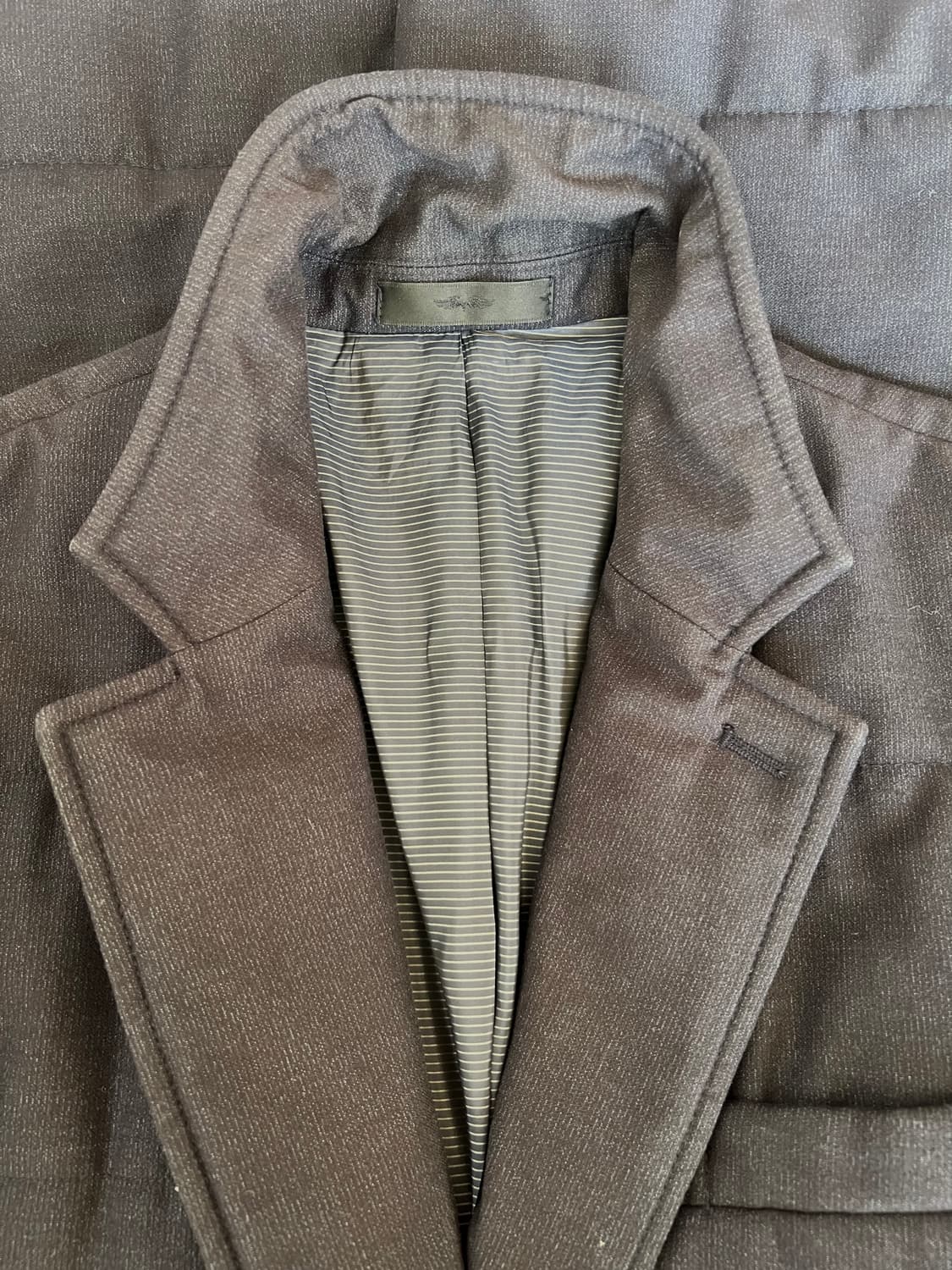 코모도스퀘어 남성 네이비 패딩코트 싱글코트 상품이미지5