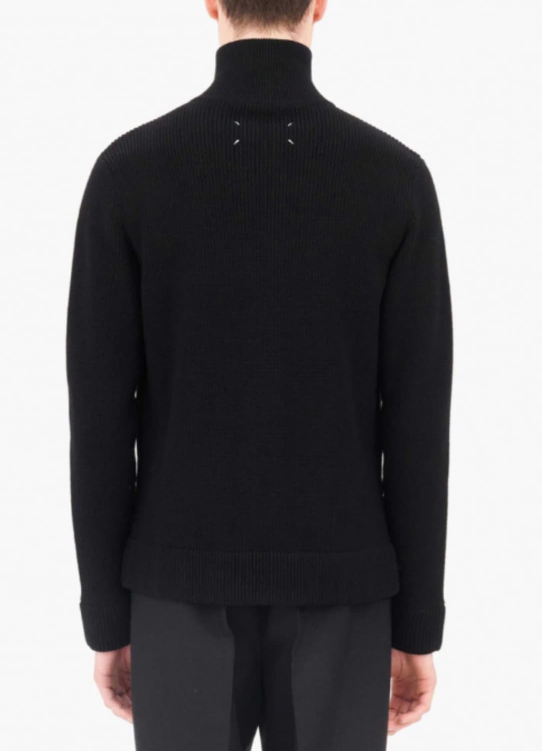 메종 마르지엘라 정품 23FW 니트 집업 블랙 XL 상품이미지2