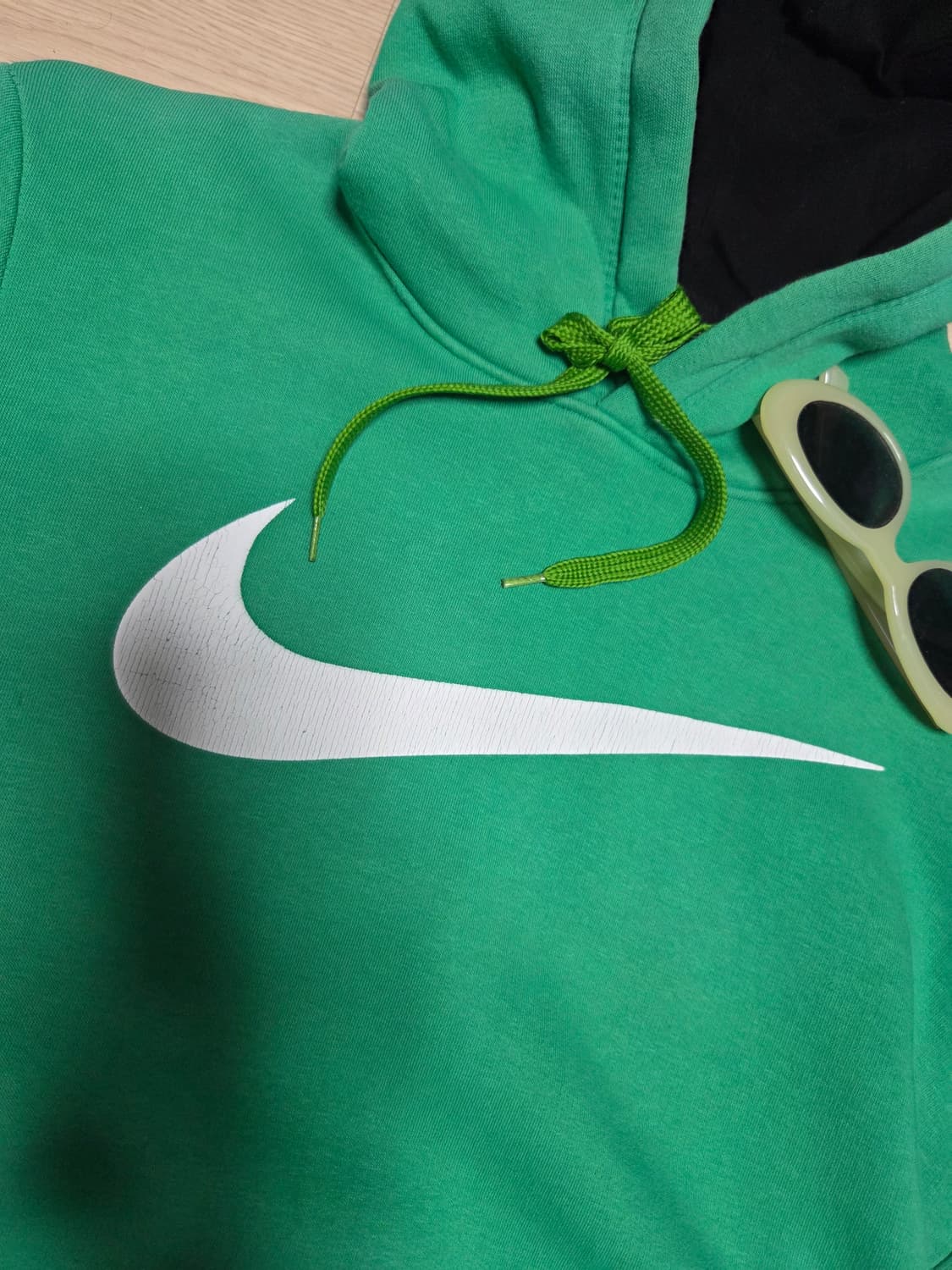 NIKE 스우시 후드 그린  상품이미지4