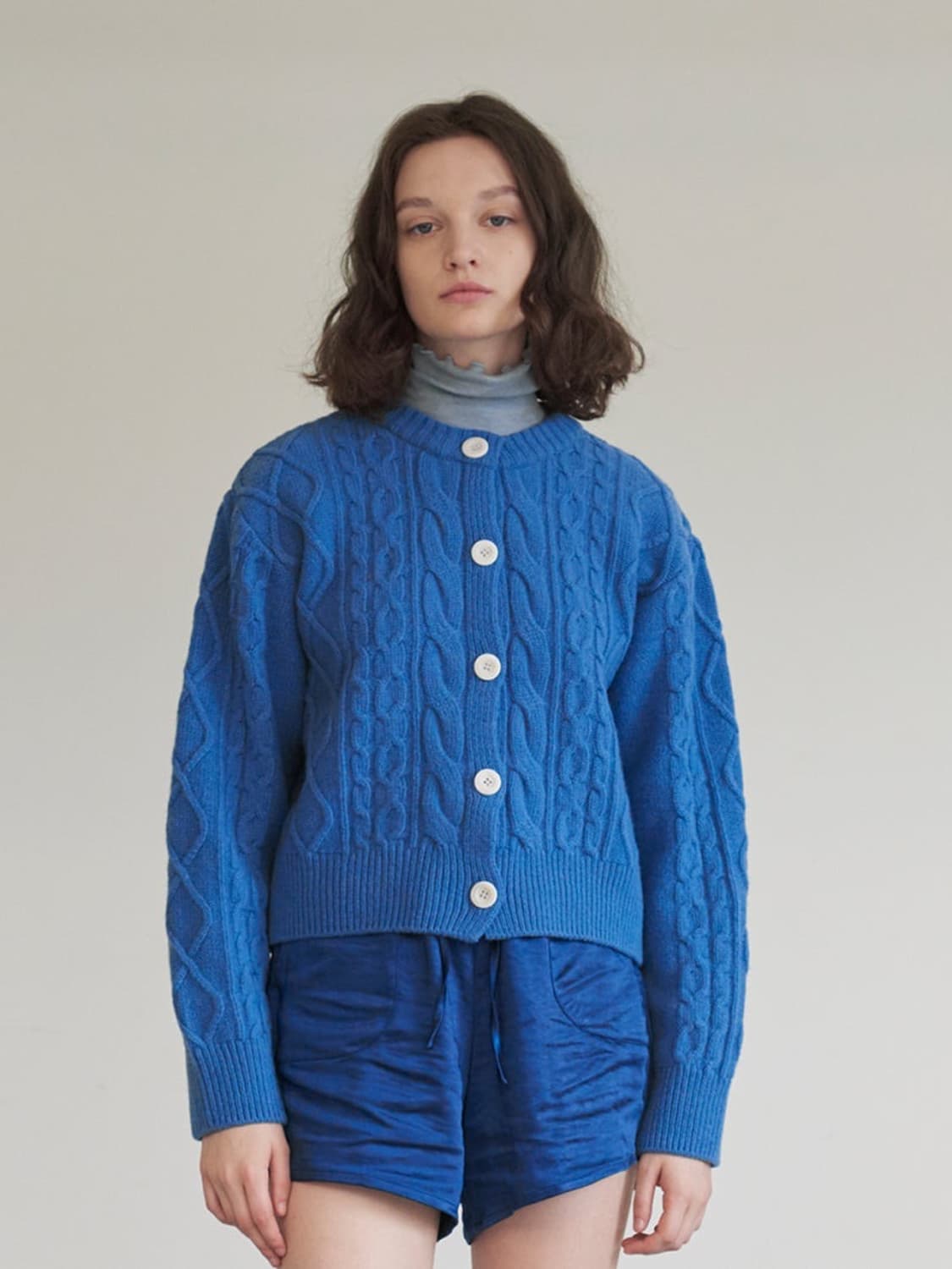 헤더먼트 그래니 가디건 granny cardigan  (blue) 상품이미지2