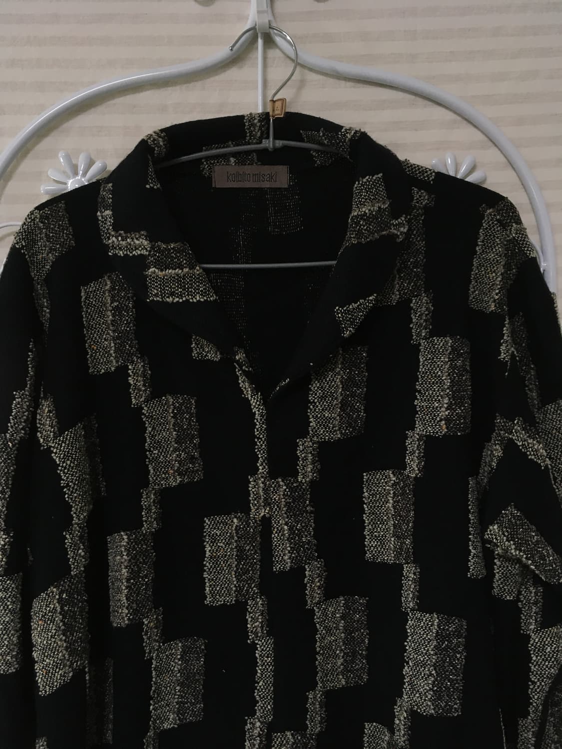 빈티지 블랙 블럭 니트 y2k 스트릿 갸루 펑키 일본빈티지637 상품이미지1